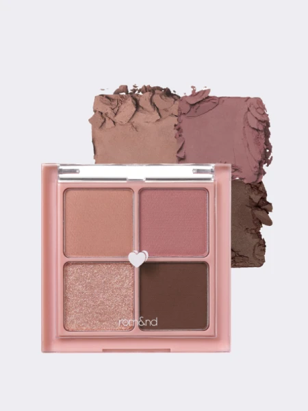 Мини-палетка теней в холодных розовых оттенках rom&nd Better Than Eyes 02 Dry Rose