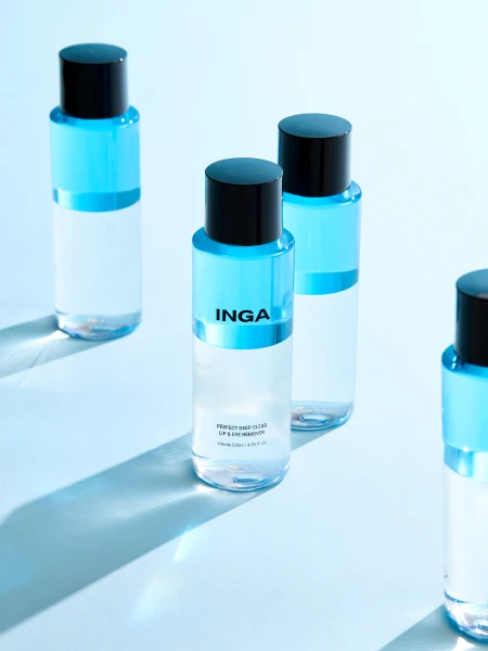 Двухфазная жидкость для снятия макияжа INGA Perfect Deep Clear Lip&Eye Remover