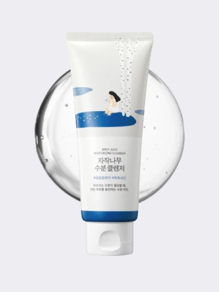 Деликатный гель для умывания с берёзовым соком Round Lab Birch Juice Moisturizing Cleanser