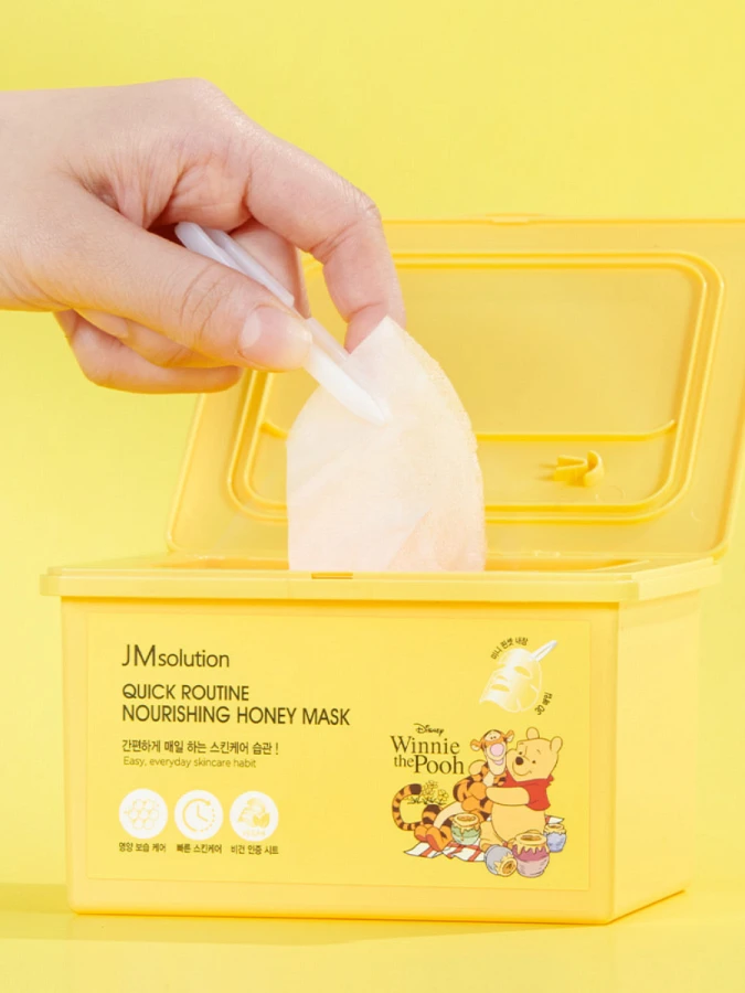 Набор питательных тканевых масок для лица с мёдом и прополисом JMSolution Quick Routine Nourishing Honey Mask