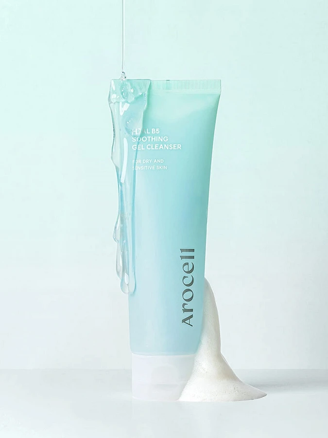 Успокаивающий гель для умывания с пантенолом Arocell Hyal B5 Soothing Gel Cleanser