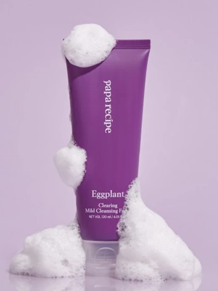 Очищающая пенка для умывания с экстрактом баклажана Papa Recipe Eggplant Clearing Mild Cleansing Foam Очищающая пенка для умывания с экстрактом баклажана Papa Recipe Eggplant Clearing Mild Cleansing Foam