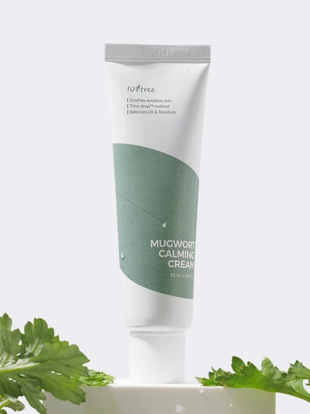 Успокаивающий крем для лица с экстрактом полыни IsNtree Mugwort Calming Cream Успокаивающий крем для лица с экстрактом полыни IsNtree Mugwort Calming Cream