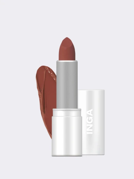 Помада для губ с полуматовым финишем INGA Powder Blur Lipstick Seoul 1990