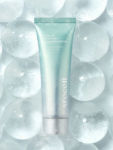 Успокаивающая маска-плёнка с гиалуроновой кислотой и пантенолом Arocell Hyal B5 Soothing Wrapping Mask