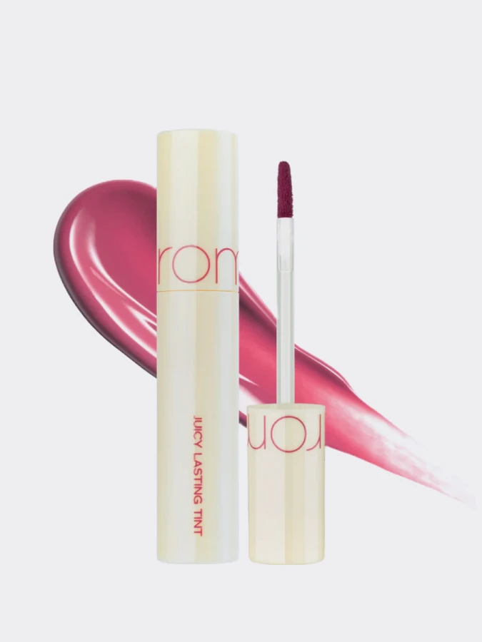 Сочный глянцевый пигмент для губ с оттенком мякоти инжира rom&nd Juicy Lasting Tint 28 Bare Fig