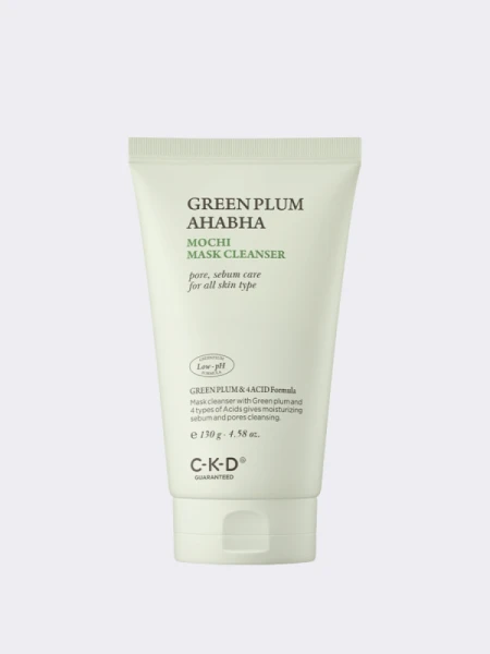 Очищающая маска-пенка для умывания с экстрактом зелёной сливы CKD Greenplum AHA BHA Mochi Mask Cleanser