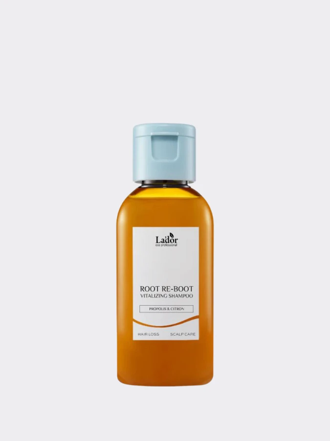 Питательный шампунь для волос с экстрактом цитрона и прополисом TRAVEL La’dor Root Re-Boot Vitalizing Shampoo Propolis & Citron