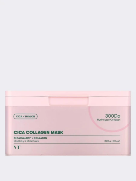 Укрепляющие тканевые маски с коллагеном  VT Cica Collagen Mask