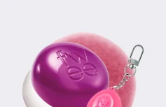 Набор: оттеночное суфле + брелок fwee Lip&Cheek Blurry Pudding Pot Keyring Set MV03 Baddie