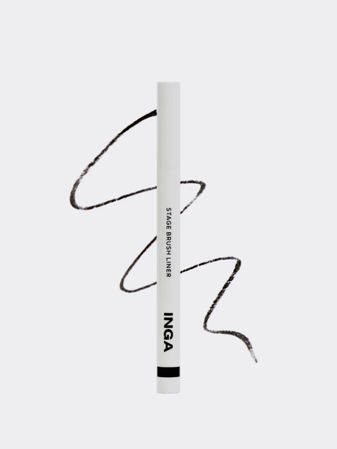 Ультратонкая подводка для век INGA Stage Brush Liner Daily Black