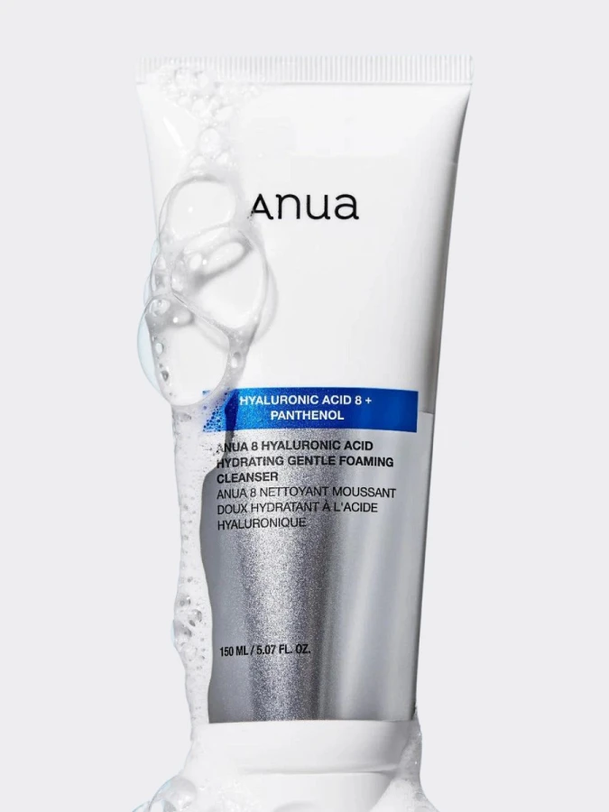 Деликатная пенка для умывания с гиалуроновой кислотой ANUA 8 Hyaluronic Acid Hydrating Gentle Foaming Cleanser