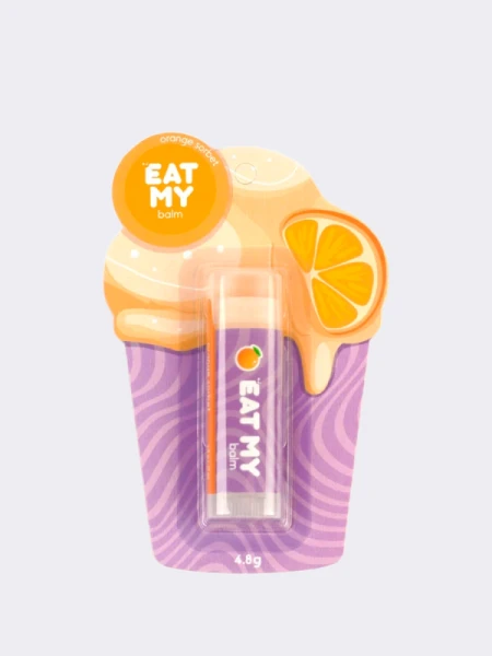 Бальзам для губ с ароматом апельсинового сорбета  EAT MY BALM Orange Sorbet
