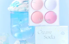 Палетка спрессованных румян в холодных оттенках Dasique Blending Mood Cheek #11 Cream Soda