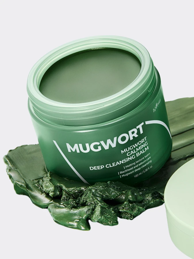 Успокаивающий гидрофильный бальзам с экстрактом полыни IsNtree Mugwort Calming Deep Cleansing Balm