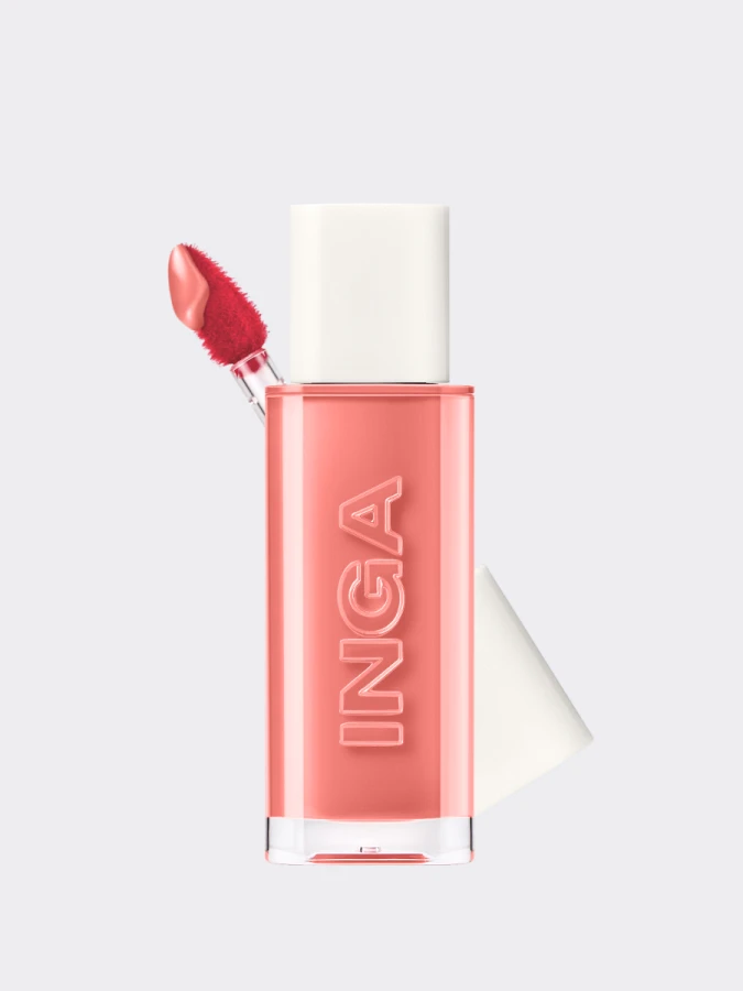 Стойкий глянцевый тинт для губ INGA Water Glow Lip Tint Rich Salmon Стойкий глянцевый тинт для губ INGA Water Glow Lip Tint Rich Salmon