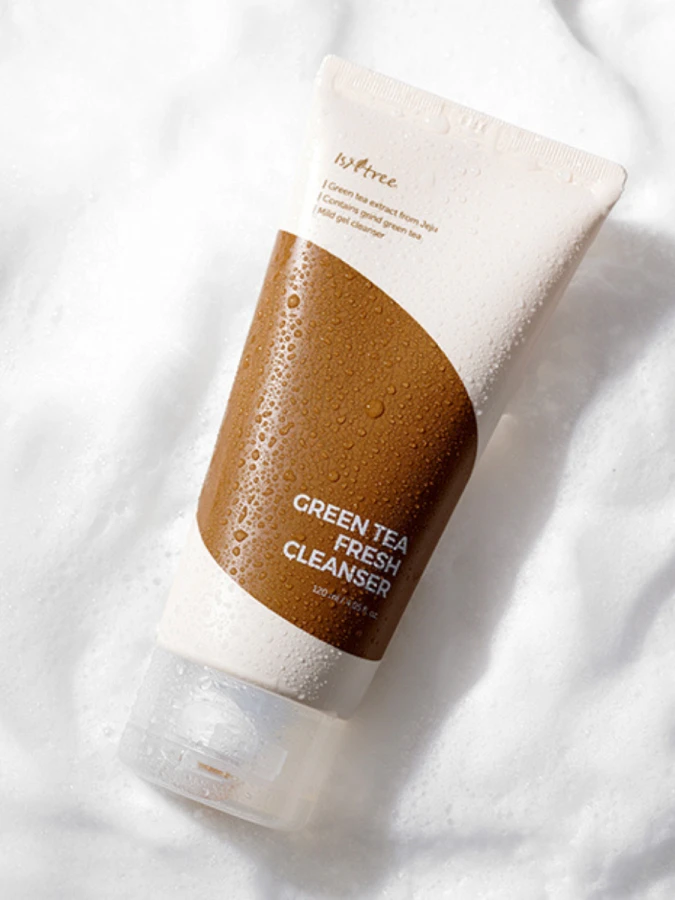 Освежающая гель-пенка для умывания с экстрактом зеленого чая IsNtree Green Tea Fresh Cleanser