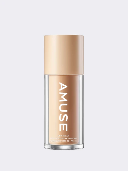 Тональная основа с сияющим финишем AMUSE Dew Wear Foundation SPF 50+ PA++++ 03 Honey Тональная основа с сияющим финишем AMUSE Dew Wear Foundation SPF 50+ PA++++ 03 Honey
