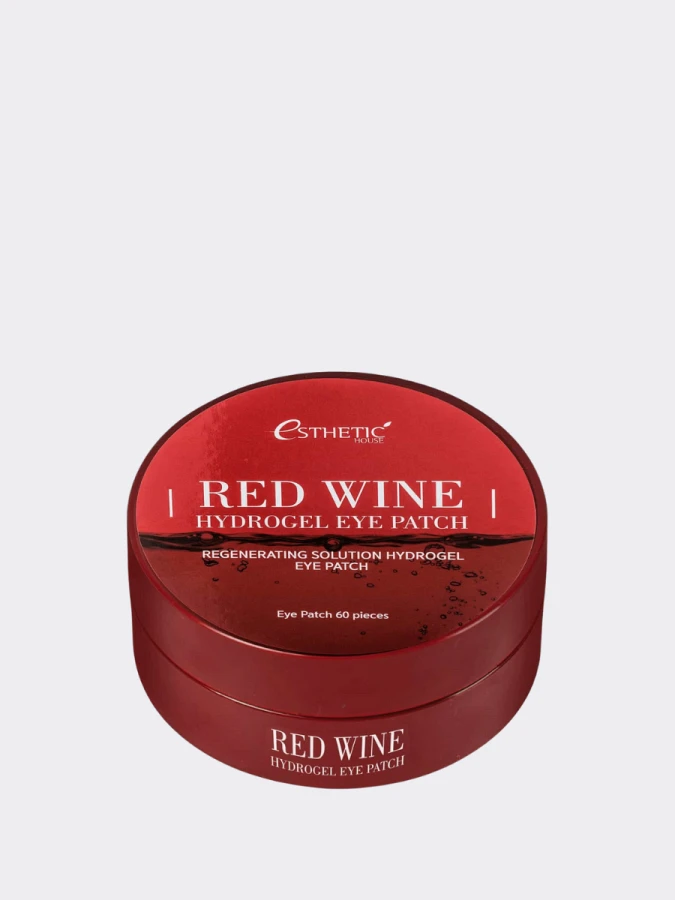 Гидрогелевые патчи для век с красным вином ESTHETIC HOUSE Red Wine Hydrogel EyePatch