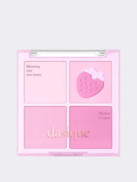 Палетка спрессованных румян в насыщенных ягодных оттенках Dasique Blending Mood Cheek #06 Berry Smoothie Палетка спрессованных румян в насыщенных ягодных оттенках Dasique Blending Mood Cheek #06 Berry Smoothie