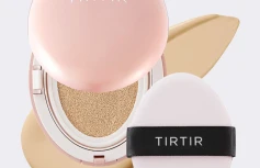 Тональный кушон со стойким матовым финишем TIRTIR Mask Fit All-Cover Cushion 21W Natural Ivory