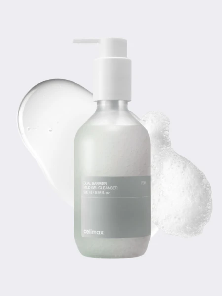 Мягкая гель-пенка для умывания с керамидами Celimax Dual Barrier Mild Gel Cleanser