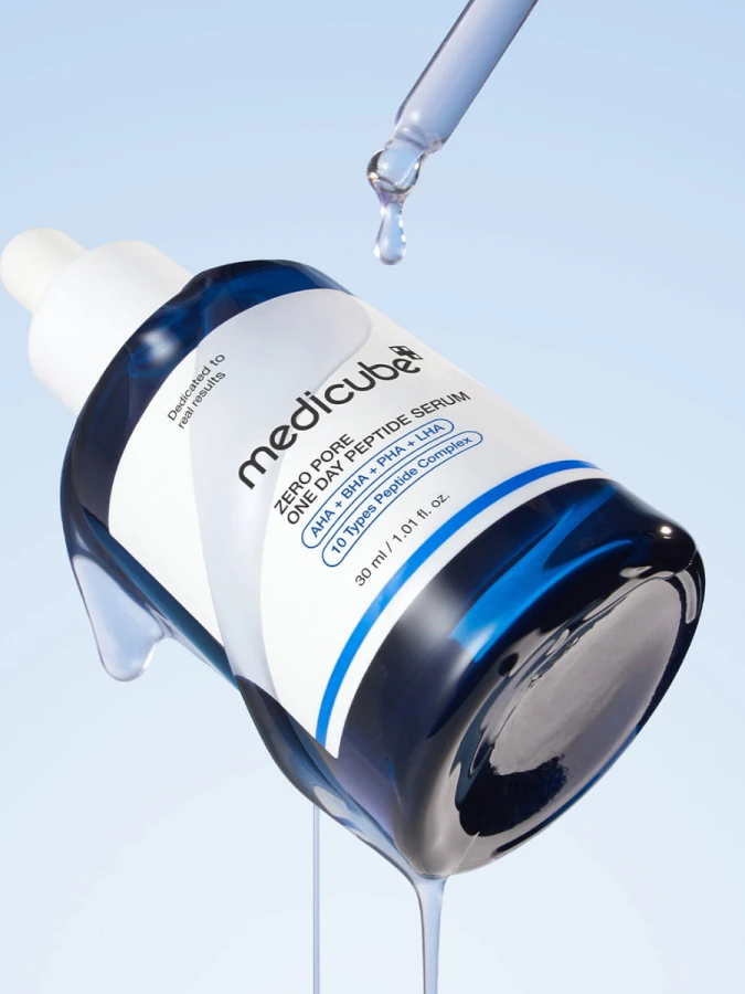 Себорегулирующая сыворотка для сужения пор с комплексом кислот Medicube Zero Pore One Day Serum