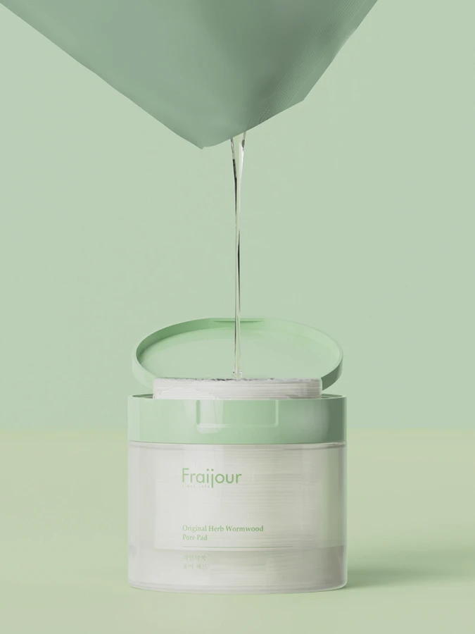 Тонизирующие диски для лица с растительными экстрактами Fraijour Original Herb Wormwood Pore Pad