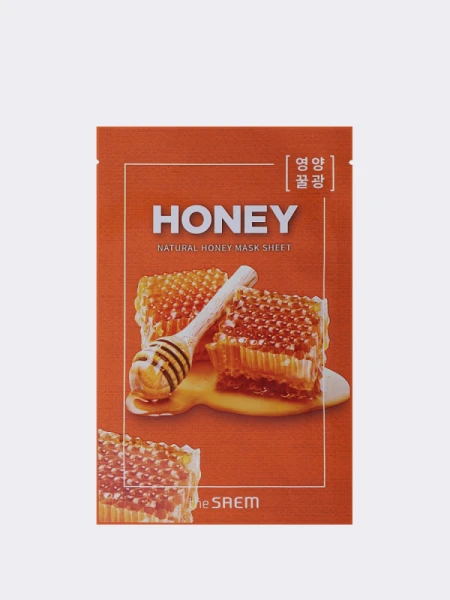 Питательная тканевая маска для лица с медовым экстрактом The Saem Natural Honey Mask Sheet Питательная тканевая маска для лица с медовым экстрактом The Saem Natural Honey Mask Sheet