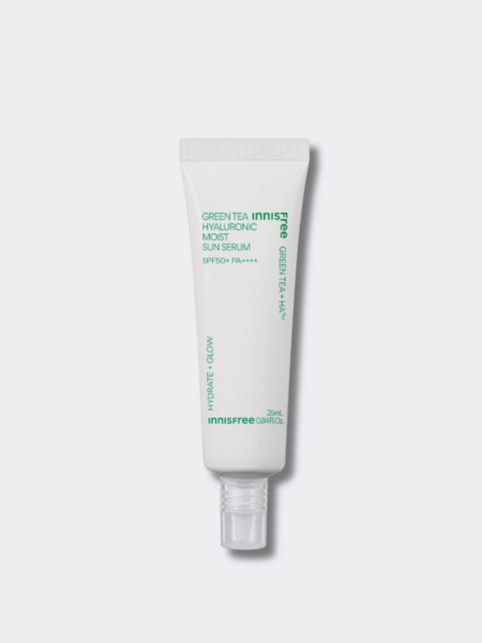 Солнцезащитный флюид с экстрактом зеленого чая innisfree Green Tea Hyaluronic Moist Sun Serum SPF50+ PA++++