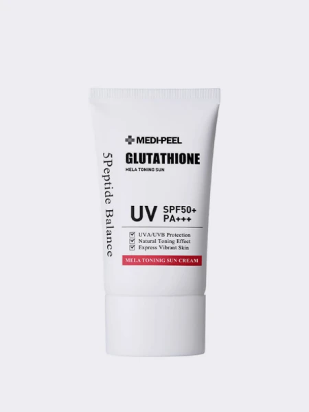 Солнцезащитный крем для лица с глутатионом MEDI-PEEL Bio-Intense Glutathione Mela Toning Sun Cream SPF 50+ PA++++ Солнцезащитный крем для лица с глутатионом MEDI-PEEL Bio-Intense Glutathione Mela Toning Sun Cream SPF 50+ PA++++