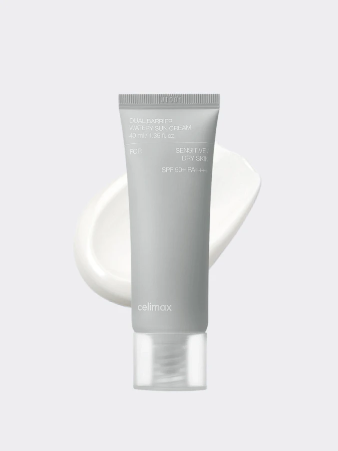 Солнцезащитный крем для чувствительной кожи Celimax Dual Barrier Watery Sun Cream SPF 50+ PA++++