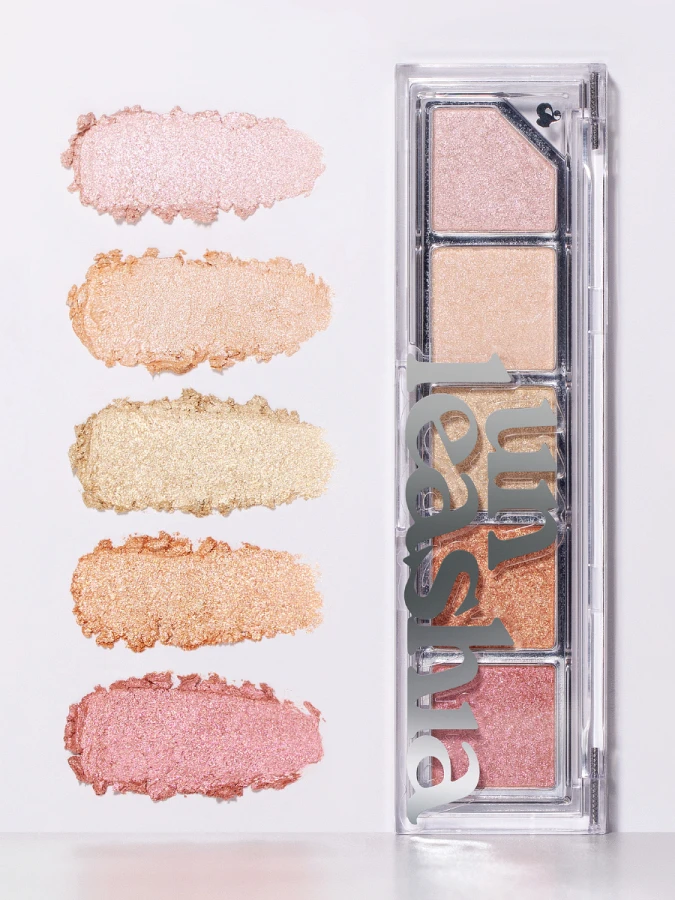 Сияющая палетка для лица UNLEASHIA Mood Shower Face Palette NO.100 Ballerina Shower