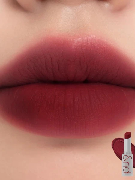 Мягкая кремовая помада темном винном оттенке rom&nd Zero Matte Lipstick 15 Midnight