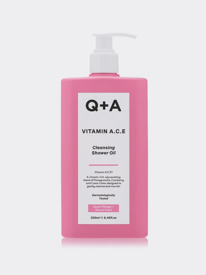 Очищающее масло для душа с комплексом витаминов Q+A Vitamin A.C.E. Cleansing Shower Oil Очищающее масло для душа с комплексом витаминов Q+A Vitamin A.C.E. Cleansing Shower Oil