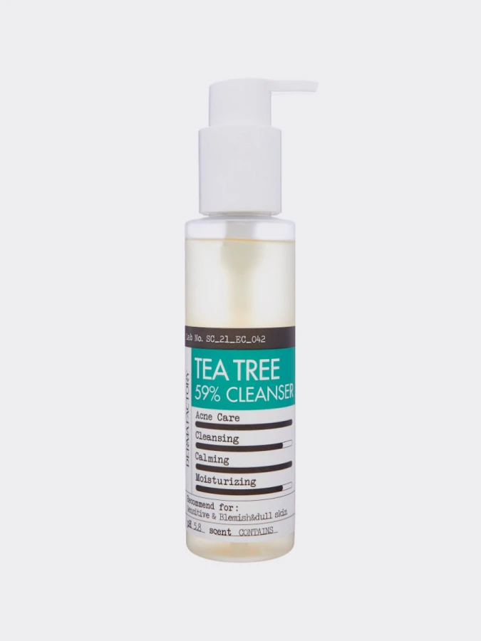 Гель для умывания с экстрактом чайного дерева Derma Factory Tea Tree 59% Gel Cleanser