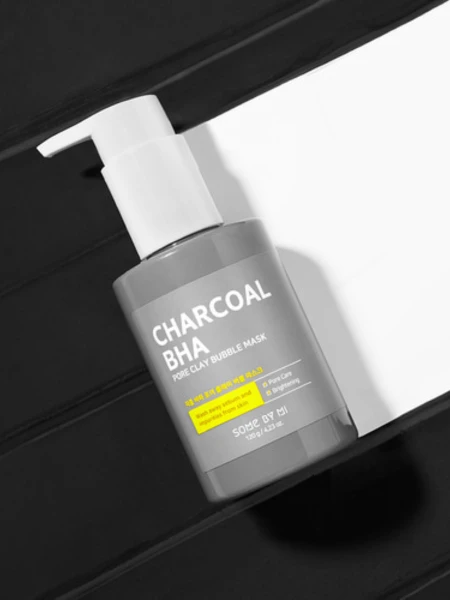 Очищающая пузырьковая маска для лица с древесным углём и BHA Some By Mi Charcoal BHA Pore Clay Bubble Mask Очищающая пузырьковая маска для лица с древесным углём и BHA Some By Mi Charcoal BHA Pore Clay Bubble Mask