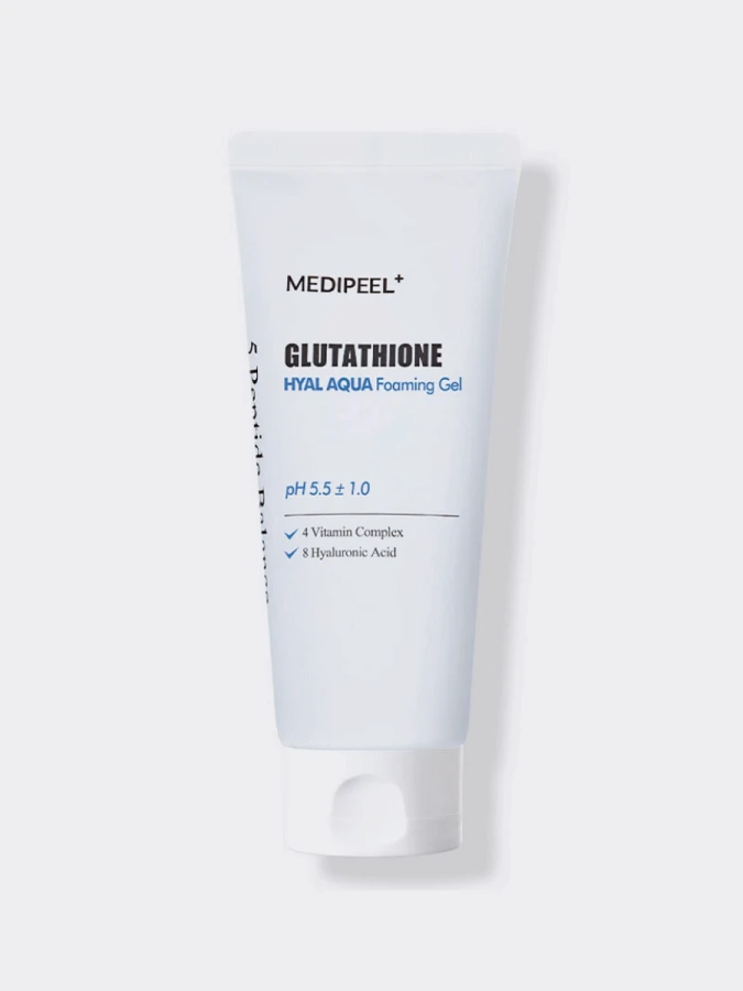 Осветляющий гель для умывания с глутатионом MEDI-PEEL Glutathione Hyal Aqua Foaming Gel Cleanser