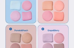 Компактная палетка румян в формате брелка fwee Pocket Cheek Palette CP02 Strawberry&Lemon