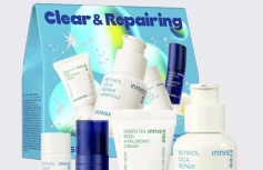 Подарочный набор для ухода за кожей с экстрактом центеллы и ретинолом innisfree Clear & Repairing Set