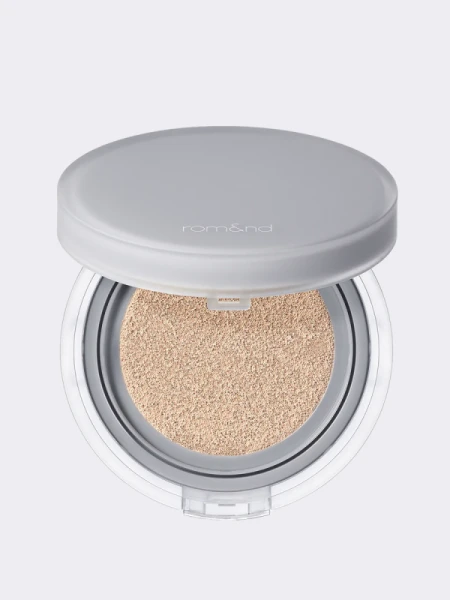 Тональный кушон с матовым финишем в светлом бежевом оттенке rom&nd Nu Zero Cushion 02 Pure 21 SPF24 PA++ Тональный кушон с матовым финишем в светлом бежевом оттенке rom&nd Nu Zero Cushion 02 Pure 21 SPF24 PA++