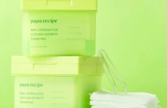 Освежающие тонер-пэды с экстрактом центеллы Papa Recipe Real Centella Cica Cooling Water Fit Toner Pad