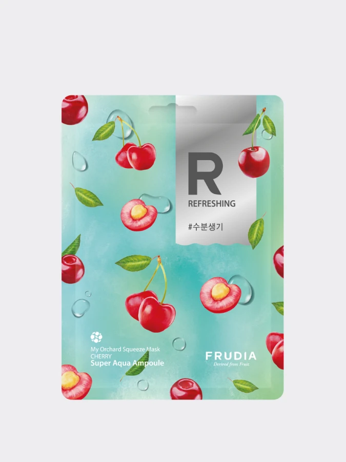 Разглаживающая тканевая маска для лица с вишней FRUDIA My Orchard Squeeze Mask Cherry