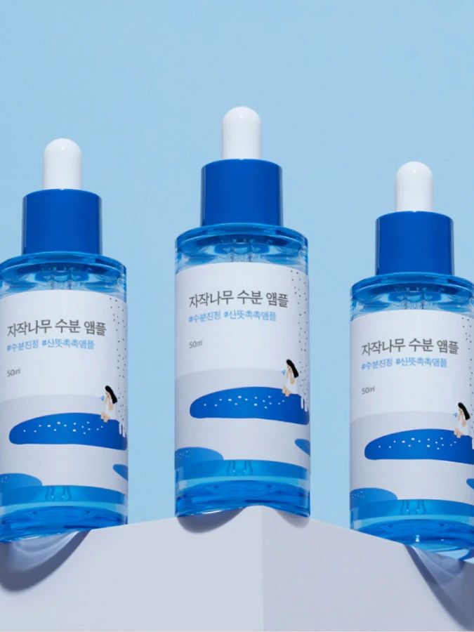 Интенсивная увлажняющая ампульная сыворотка для лица с берёзовым соком Round Lab Birch Juice Moisturizing Ampoule