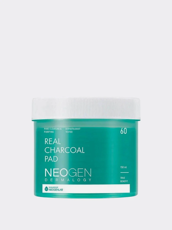 Отшелушивающие пэды с древесным углём NEOGEN Real Charcoal Pad