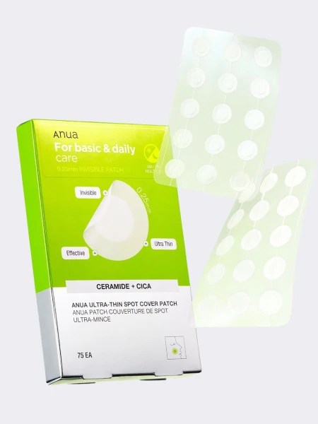 Патчи против воспалений ANUA Ultra Thin Spot Cover Patch 75EA Патчи против воспалений ANUA Ultra Thin Spot Cover Patch 75EA