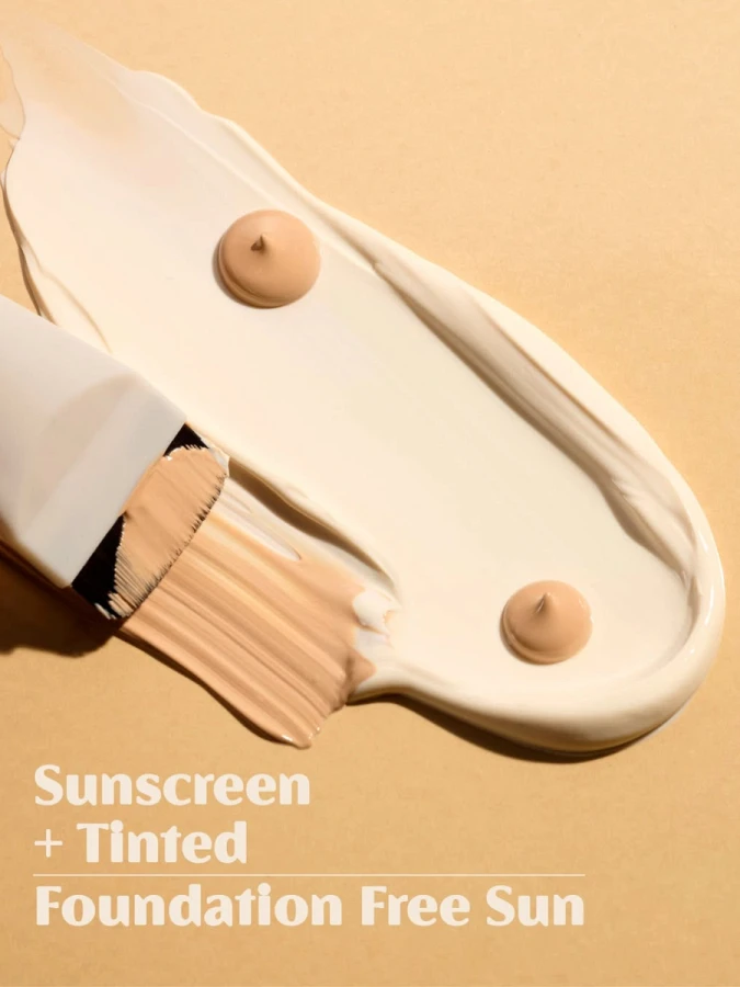 Невесомый тональный крем с фактором защиты от солнца Frudia Bare Skin Foundation Free Sun SPF50+PA++++