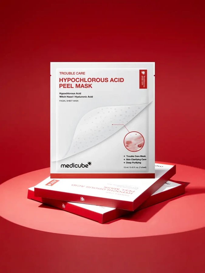 Тканевая пилинг-маска с гипохлоритной кислотой Medicube Hypochlorous Acid Peel Mask