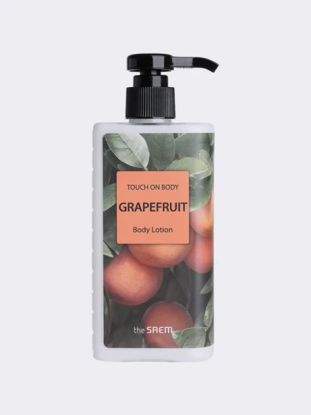 Увлажняющий лосьон для тела с ароматом грейпфрута The Saem Touch On Body Grapefruit Body Lotion Увлажняющий лосьон для тела с ароматом грейпфрута The Saem Touch On Body Grapefruit Body Lotion