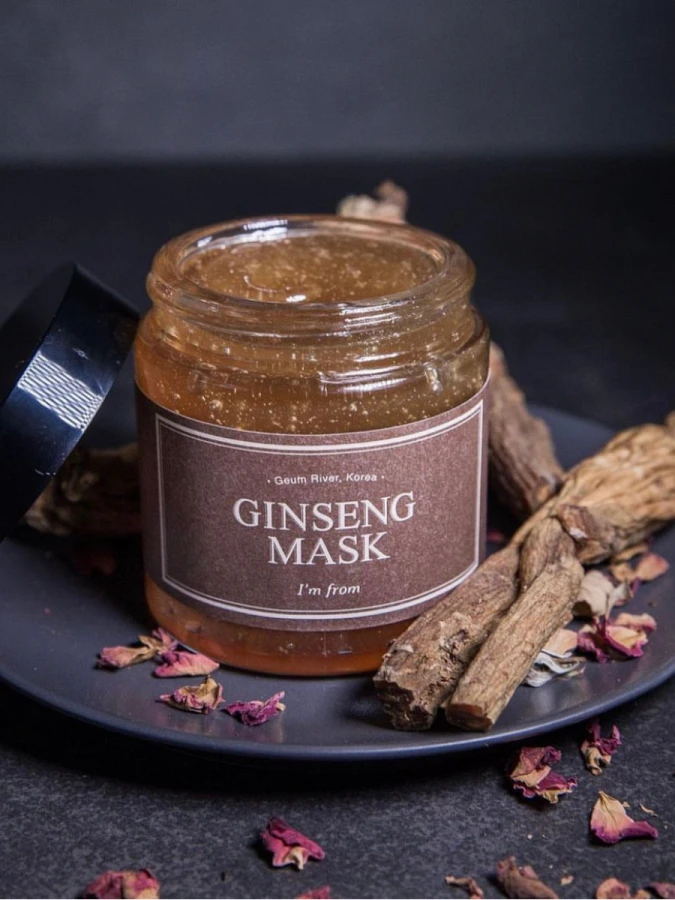 Подтягивающая смываемая маска с женьшенем I'm from Ginseng Mask